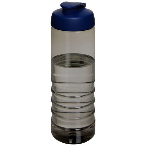 Bouteille sport personnalisable 750 ml Ocean Plastic H2O Active® Charbon et Bleu